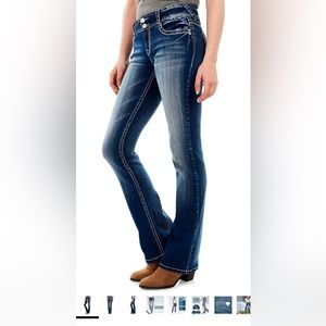 WallFlower Junior Insta Stretch Luscious Curvy Bootcut Jeans, Jenna, Size 3